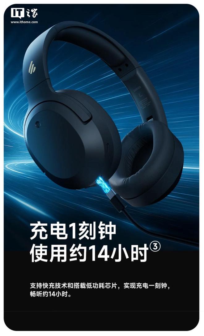 B 三金标版”头戴式蓝牙耳机369 元凯发k8娱乐唯一漫步者推出“W820N(图2)